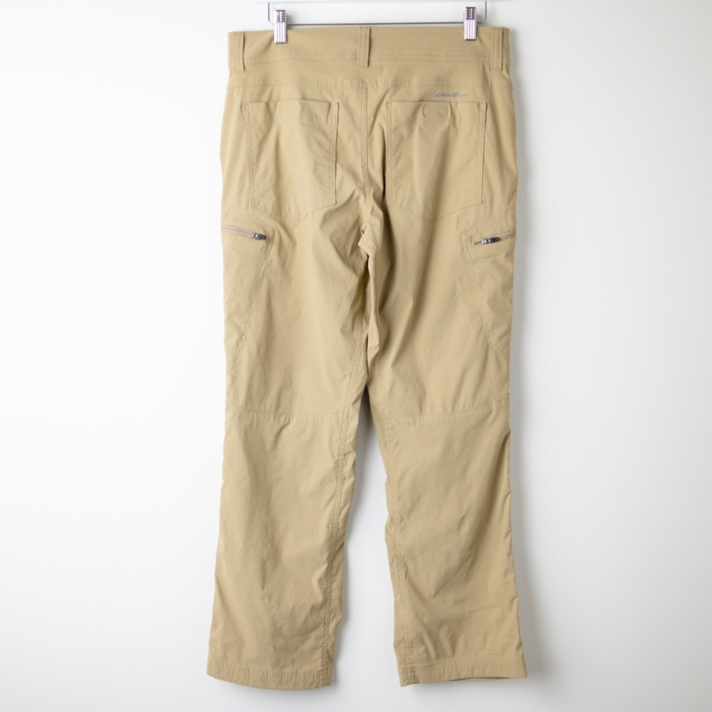 Eddie Bauer Ascend Pants Mens 32x30 Tan Hiking Outdoors Gorpcore Hiking Cargo - Picture 5 of 12
